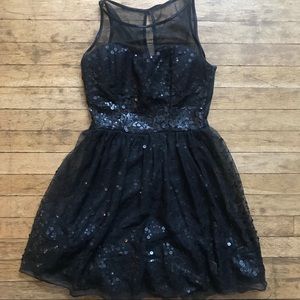 Black Sequin Dress